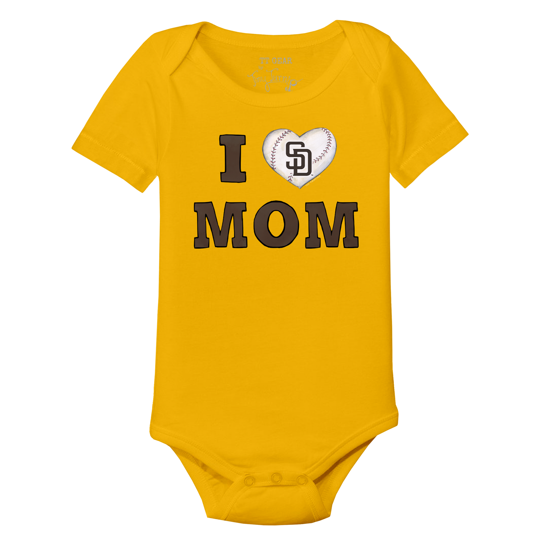San Diego Padres I Love Mom Short Sleeve Snapper