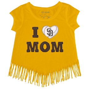 San Diego Padres I Love Mom Fringe Tee