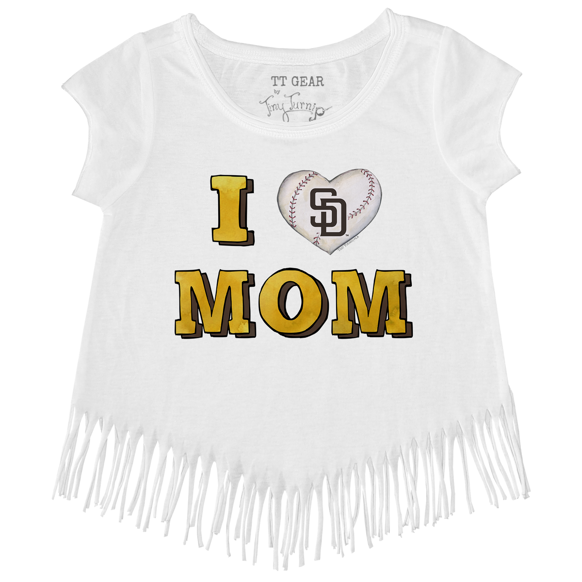 San Diego Padres I Love Mom Fringe Tee
