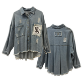 San Diego Padres Lace Olivia Jacket - Tiny Turnip
