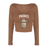 San Diego Padres Latte Women's Lucy Long Sleeve