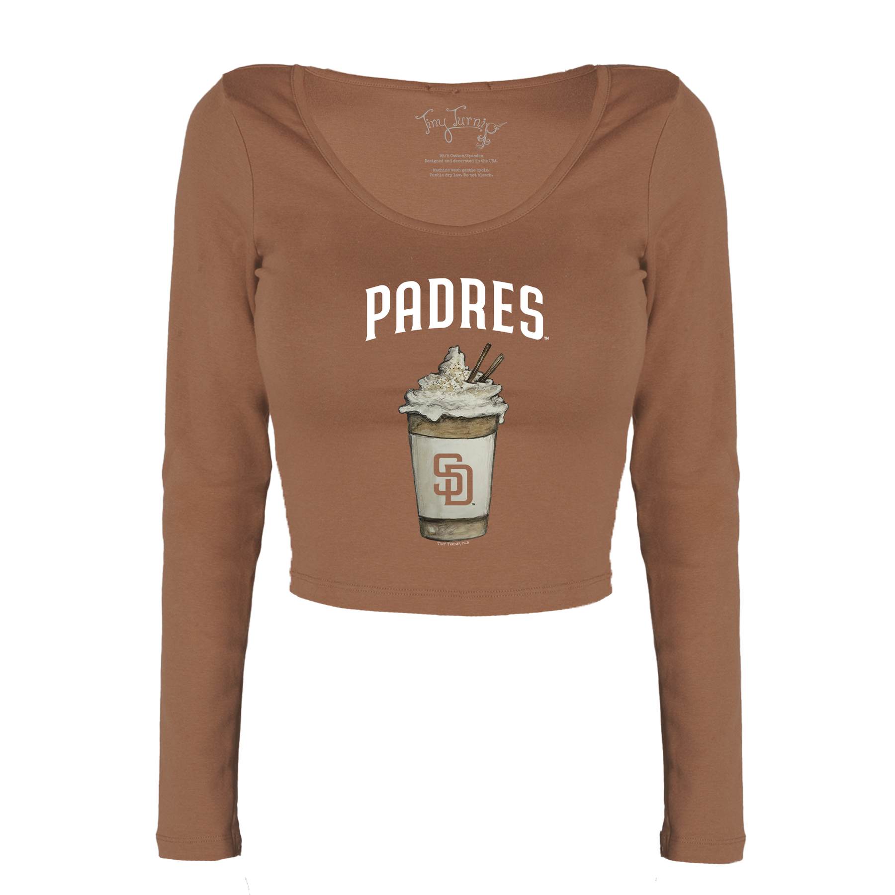 San Diego Padres Latte Women's Lucy Long Sleeve