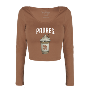 San Diego Padres Latte Women's Lucy Long Sleeve