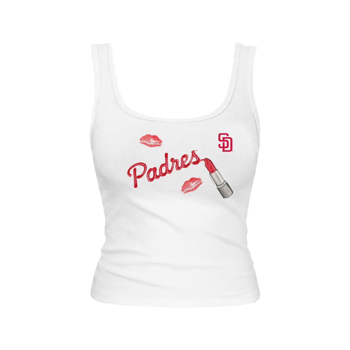 San Diego Padres Lipstick Emmy Tank