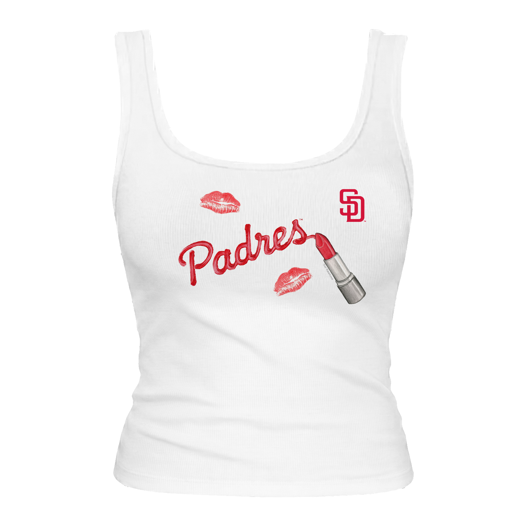 San Diego Padres Lipstick Emmy Tank