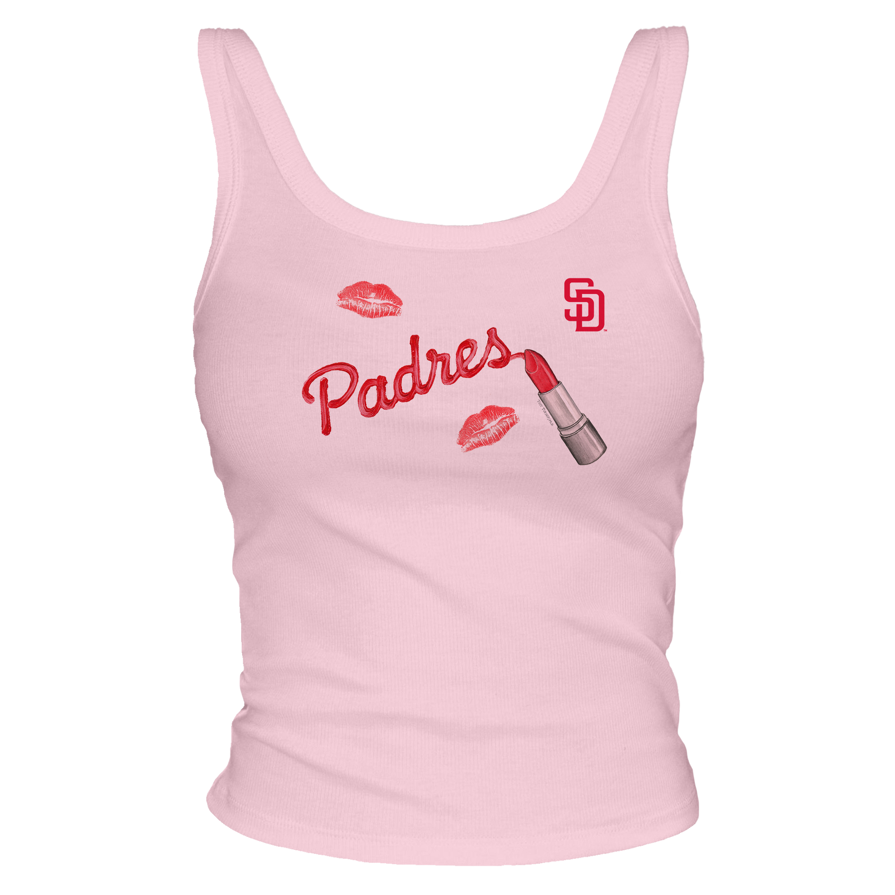 San Diego Padres Lipstick OG Ribbed Tank - Tiny Turnip