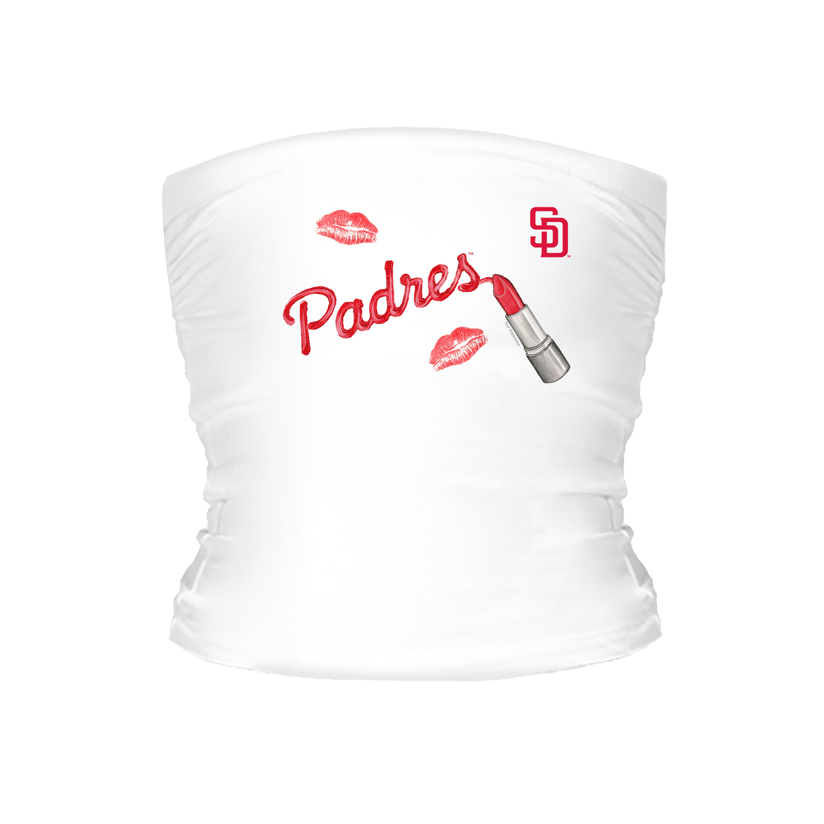San Diego Padres Lipstick Tube Top - Tiny Turnip