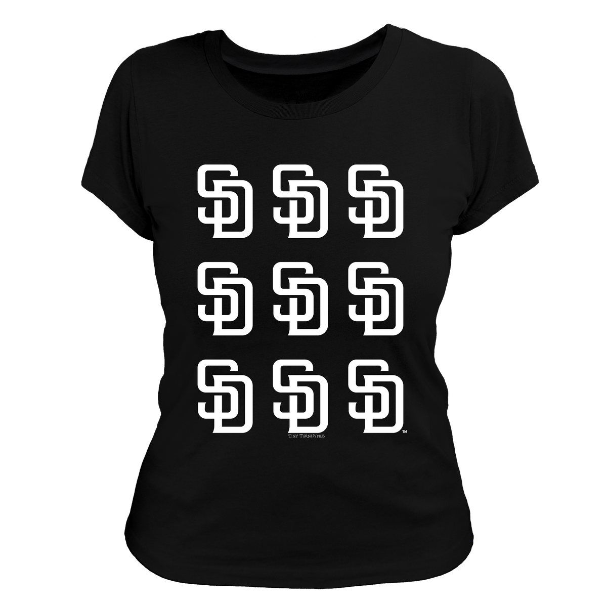 San Diego Padres Logo Grid Tee Shirt