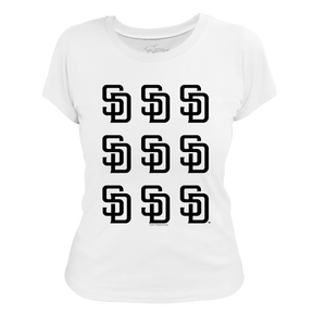 San Diego Padres Logo Grid Tee Shirt