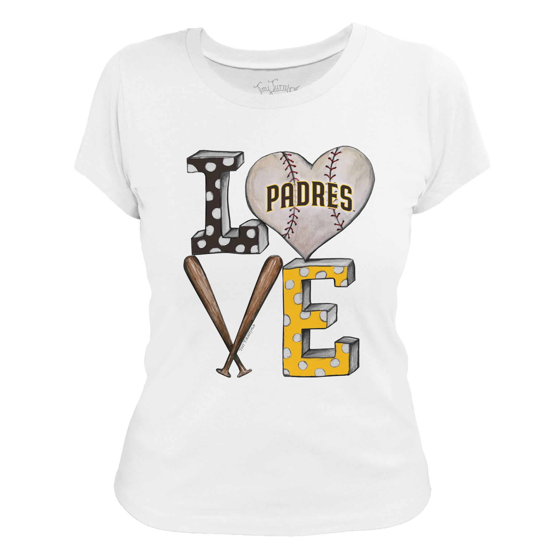 San Diego Padres Baseball LOVE Tee Shirt