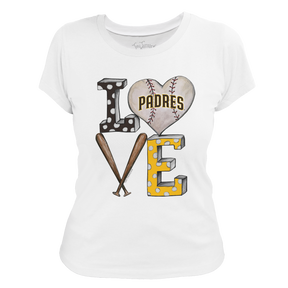 San Diego Padres Baseball LOVE Tee Shirt