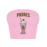 San Diego Padres Milkshake Crop Tube Top