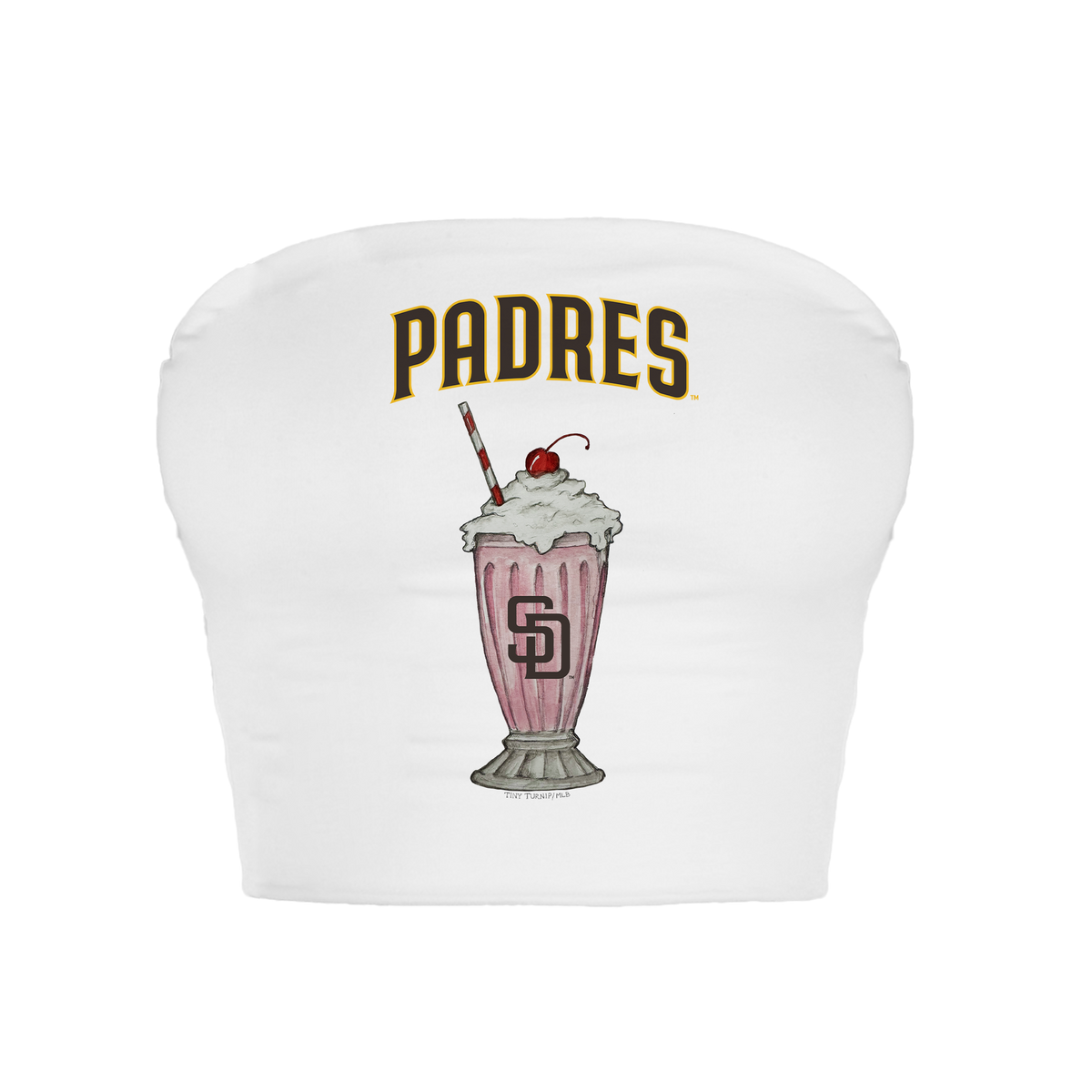 San Diego Padres Milkshake Crop Tube Top