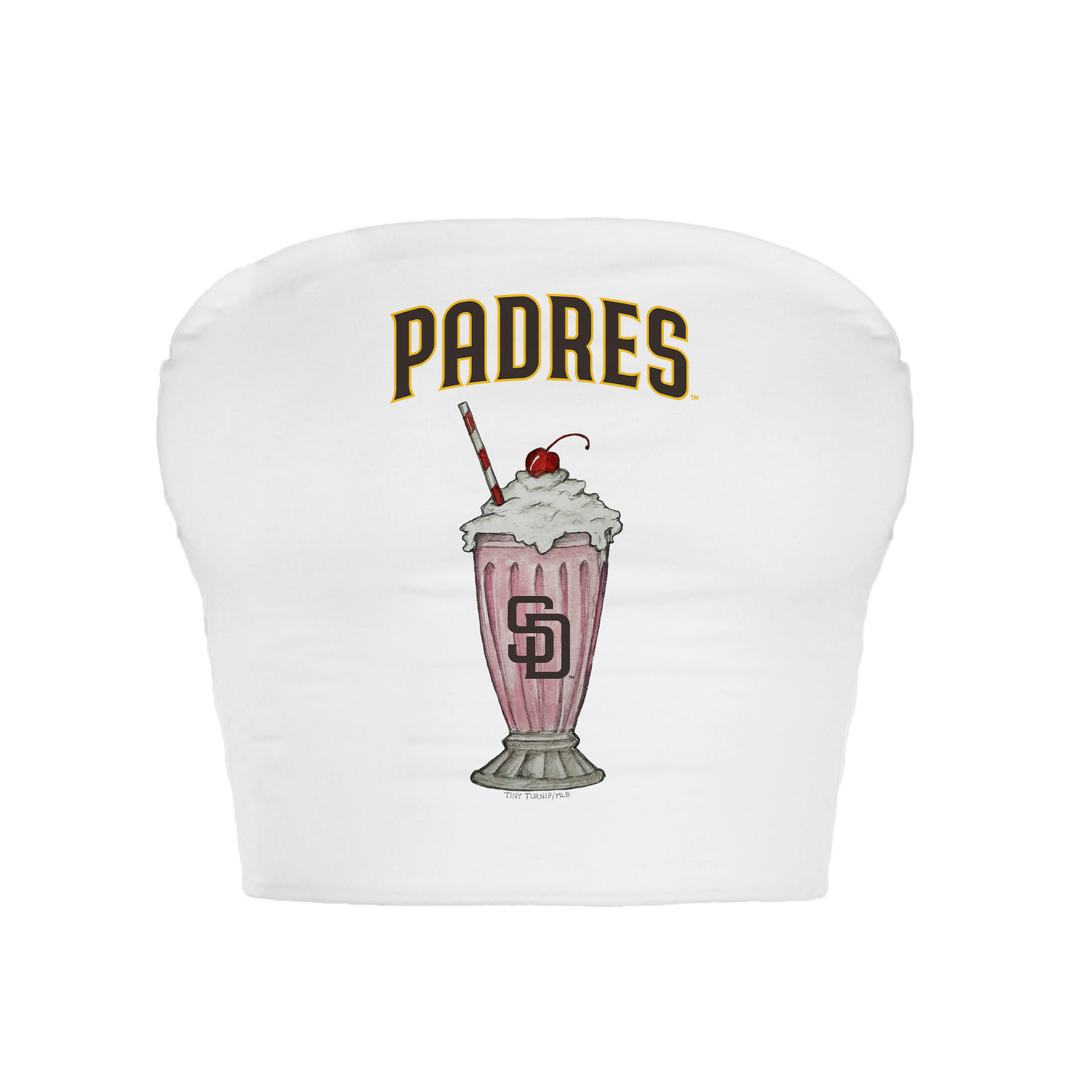 San Diego Padres Milkshake Crop Tube Top
