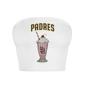 San Diego Padres Milkshake Crop Tube Top