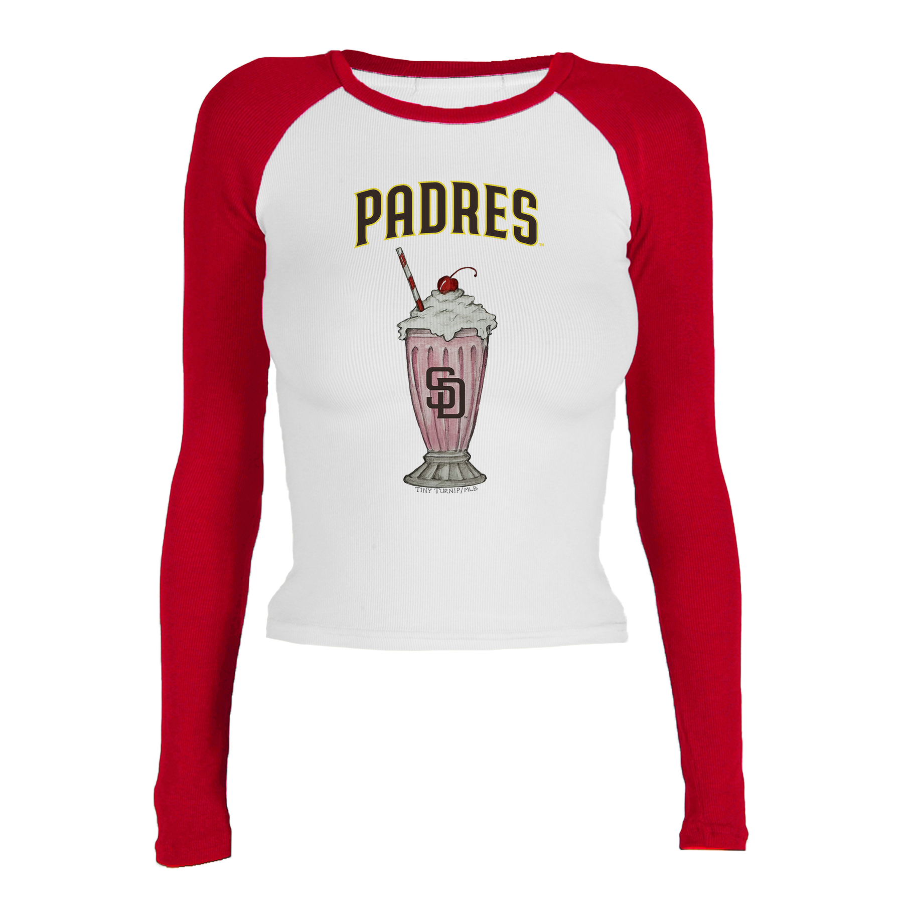 San Diego Padres Milkshake Roxy Raglan Long Sleeve