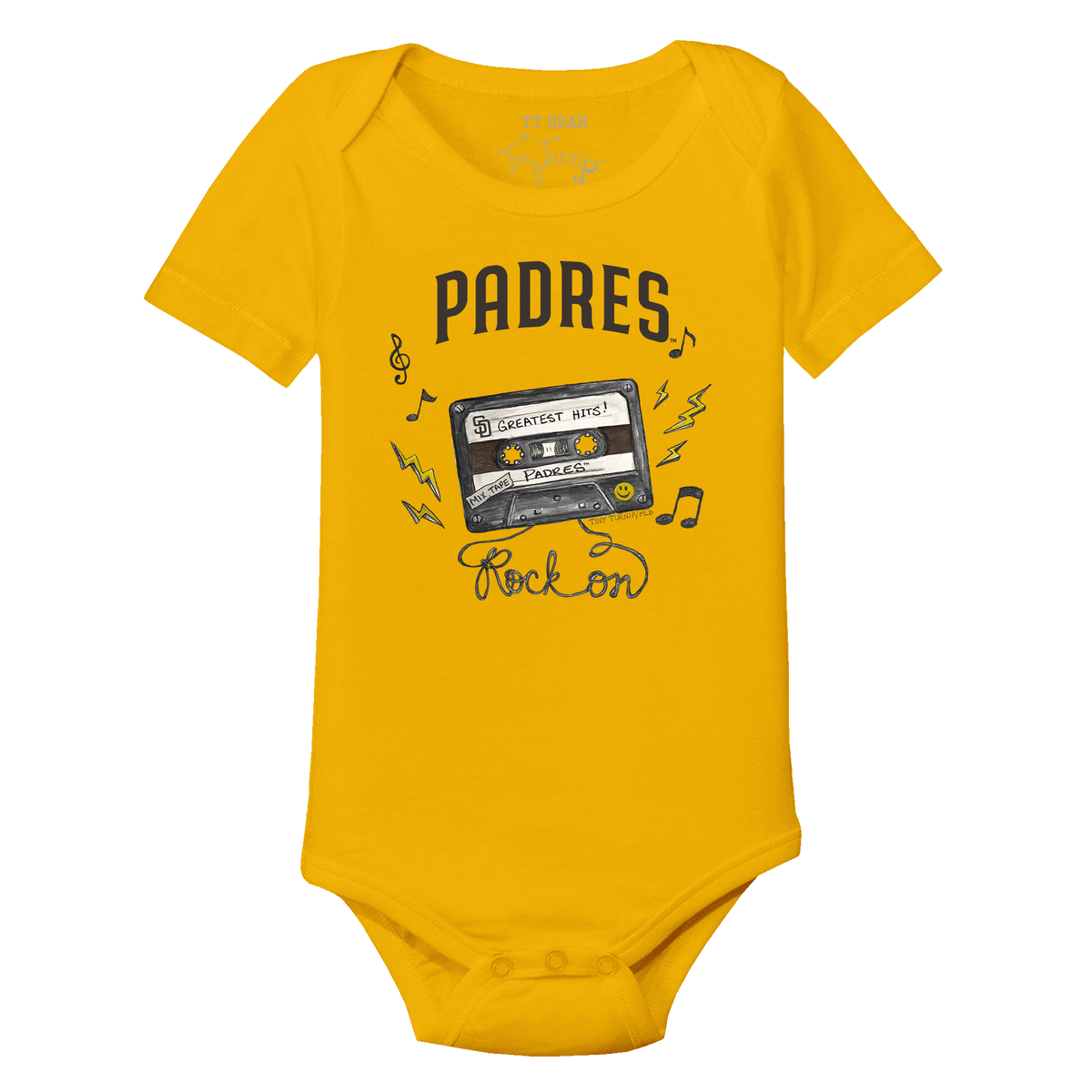 San Diego Padres Mixtape Short Sleeve Snapper - Tiny Turnip
