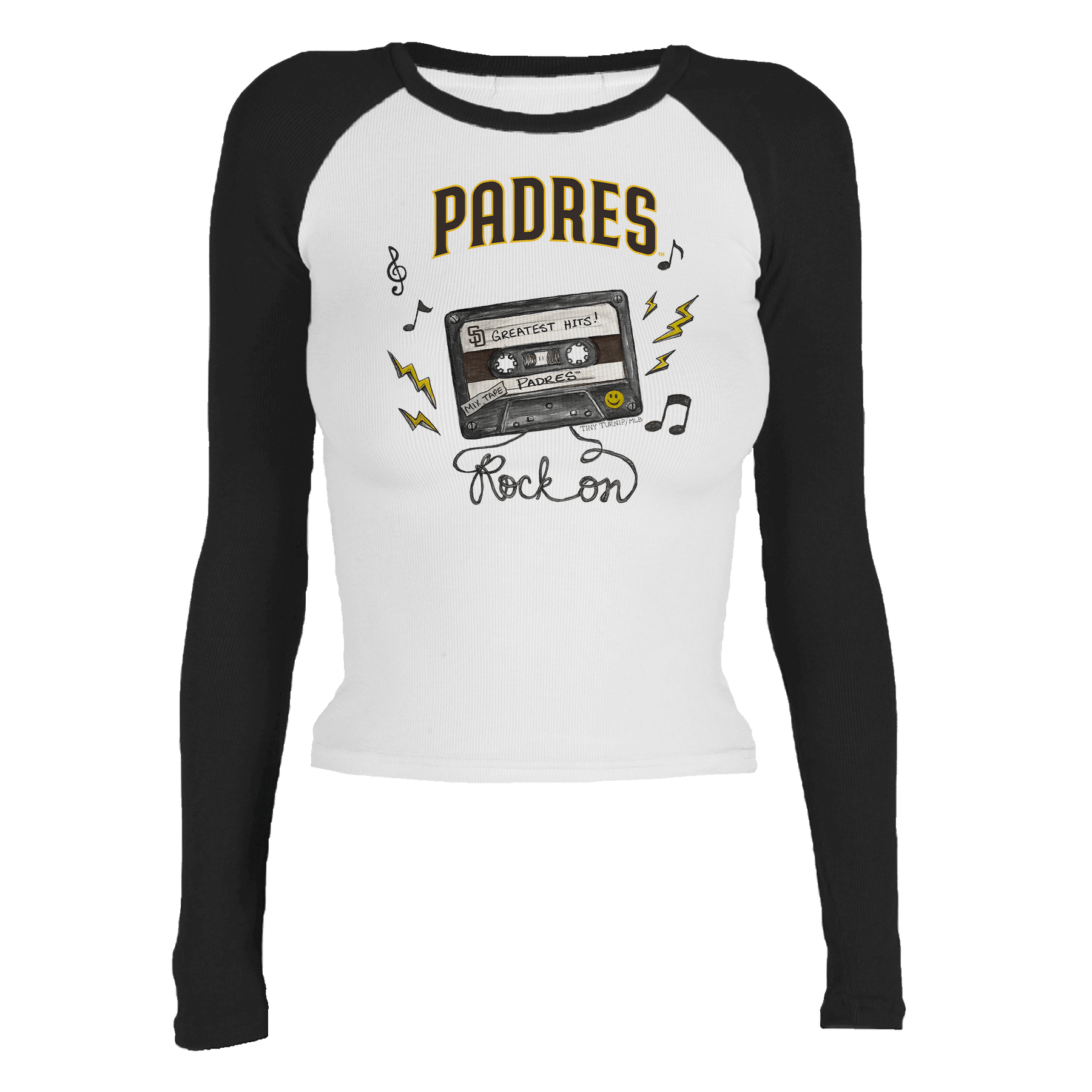 San Diego Padres Mixtape Roxy Raglan Long Sleeve
