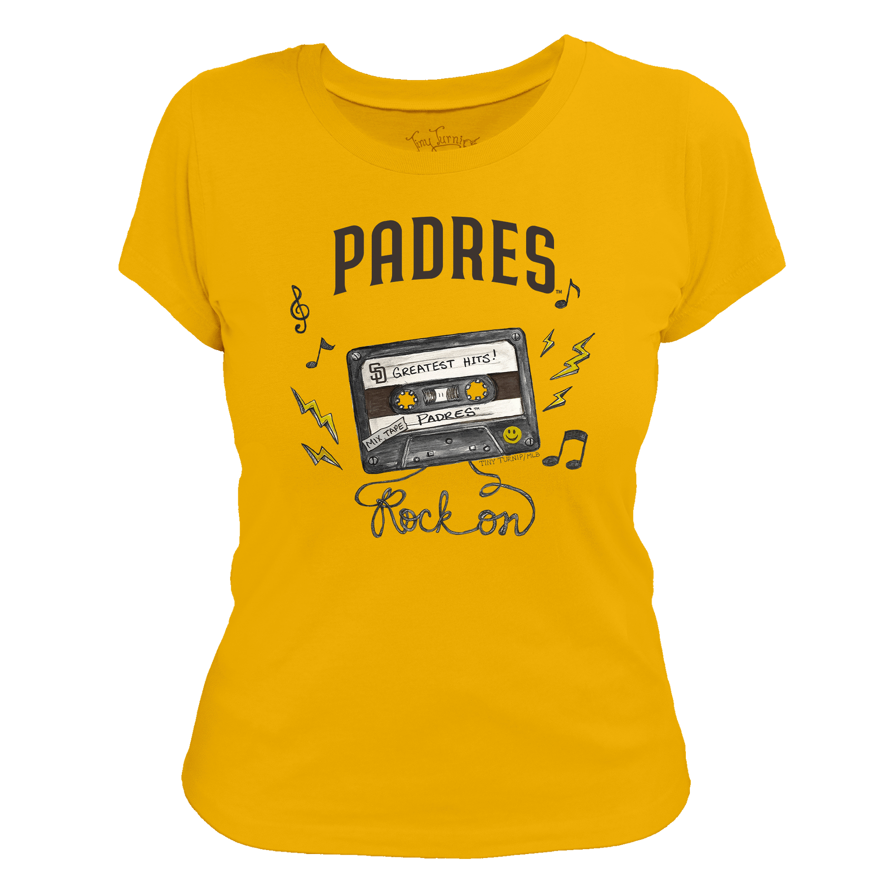 San Diego Padres Mixtape Women's Tee Shirt