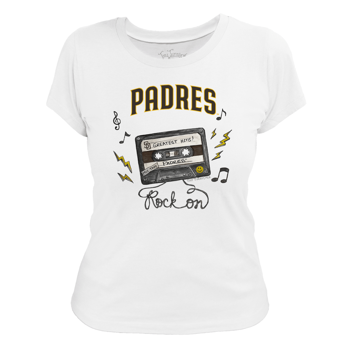 San Diego Padres Mixtape Women's Tee Shirt