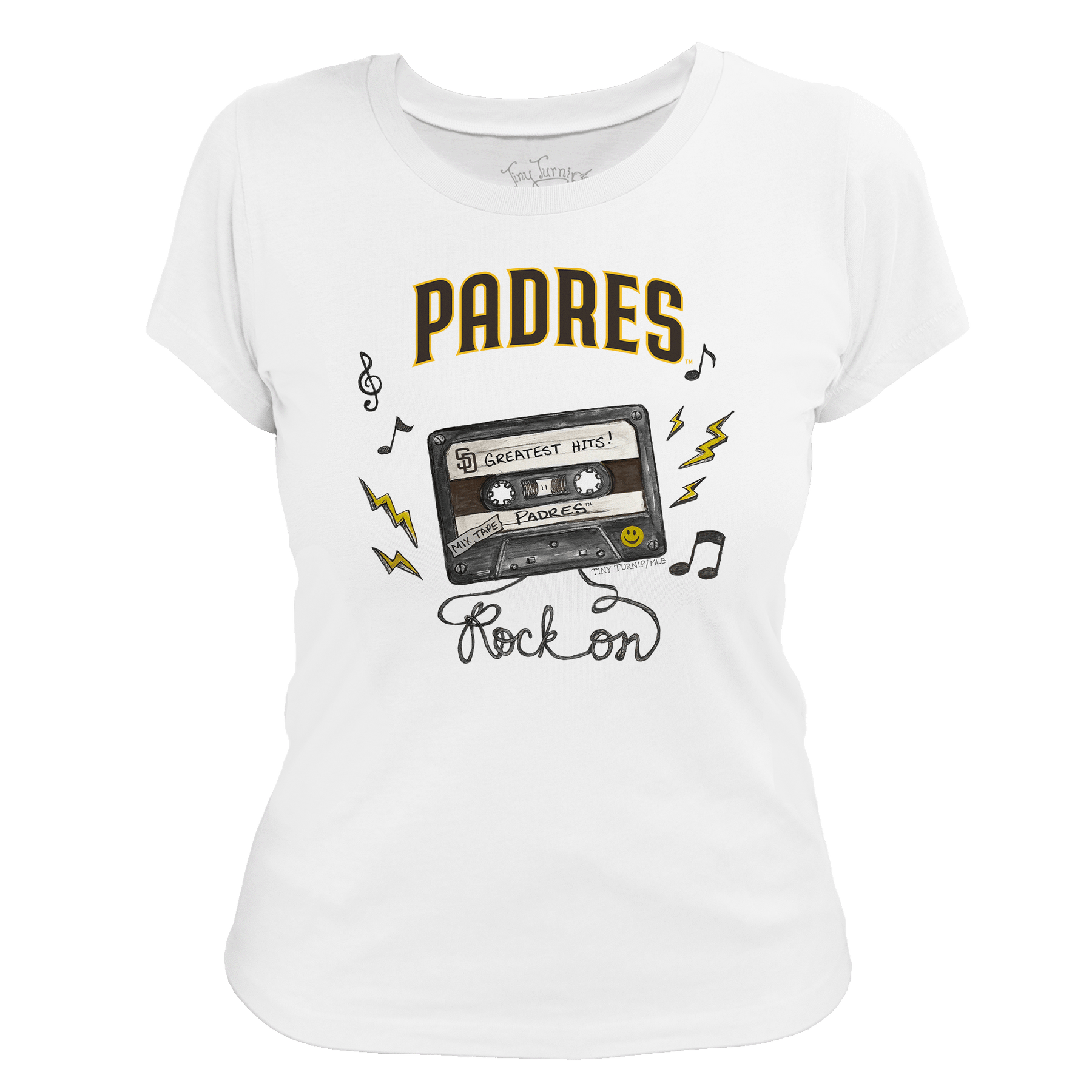 San Diego Padres Mixtape Women's Tee Shirt