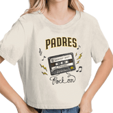 San Diego Padres Mixtape Vintage Crop Tee - Tiny Turnip