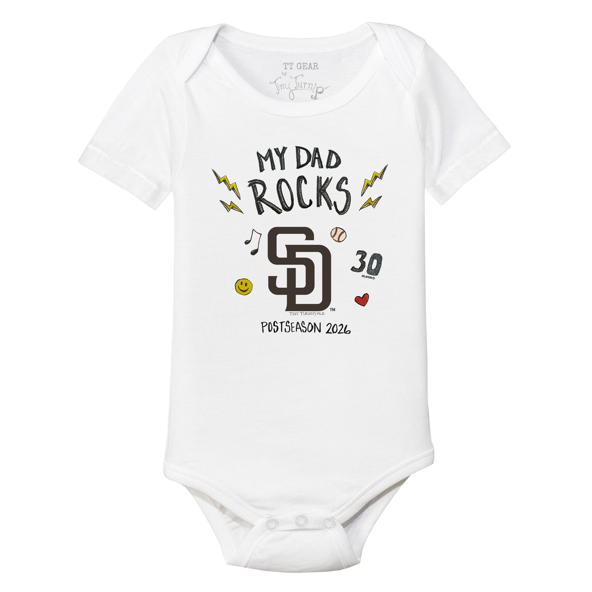 VIP San Diego Padres Postseason '26 Short Sleeve Snapper - Tiny Turnip