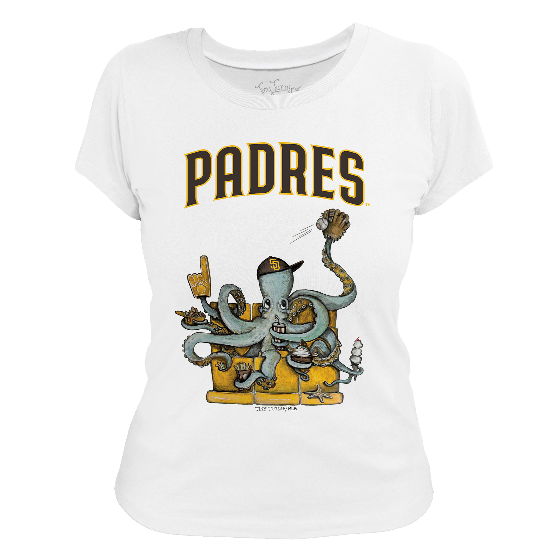 San Diego Padres Octopus Tee Shirt