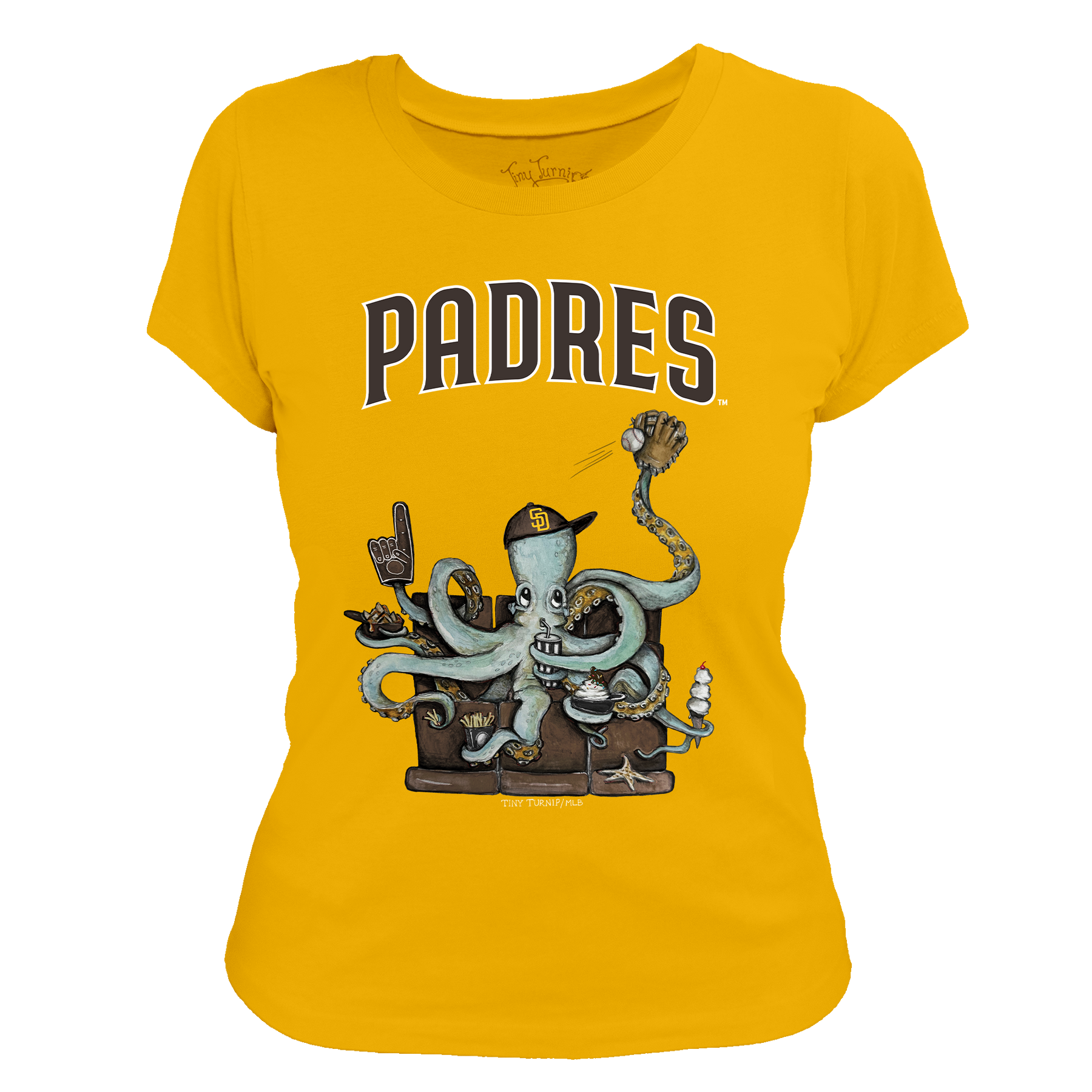 San Diego Padres Octopus Tee Shirt