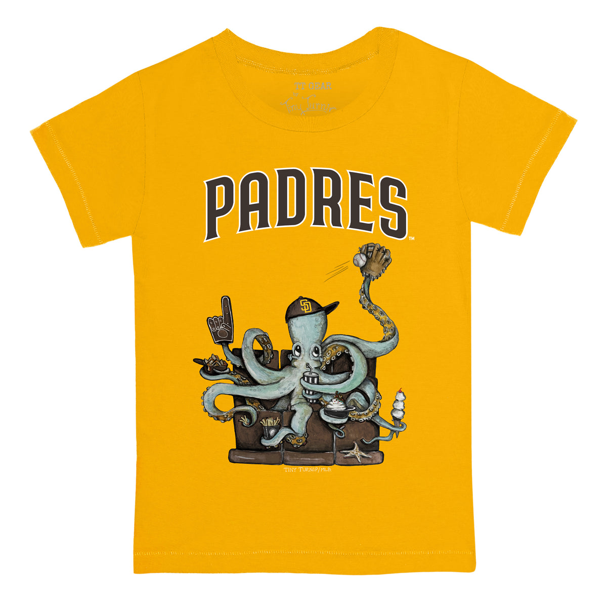 San Diego Padres Octopus Tee Shirt