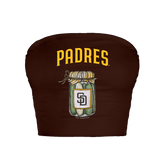 San Diego Padres Pickle Jar Crop Tube Top