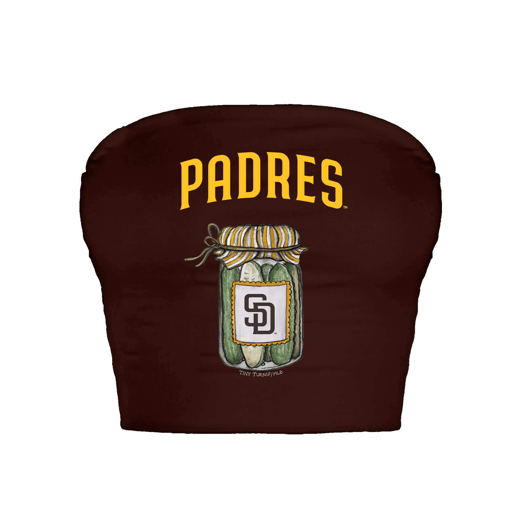 San Diego Padres Pickle Jar Crop Tube Top