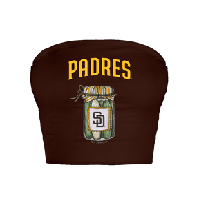 San Diego Padres Pickle Jar Crop Tube Top