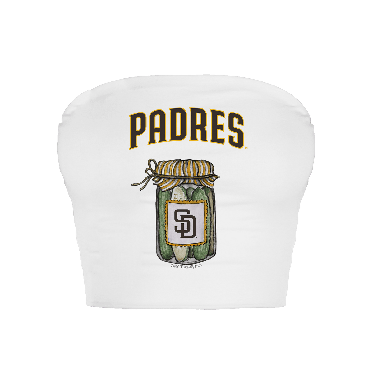 San Diego Padres Pickle Jar Crop Tube Top