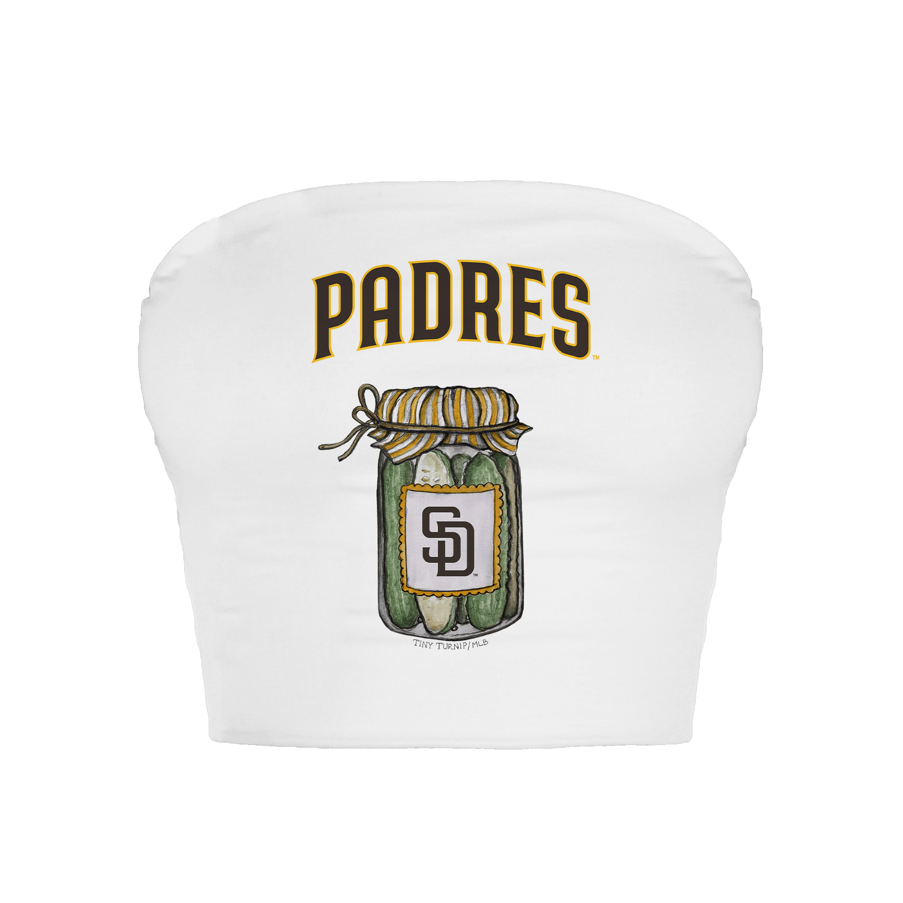 San Diego Padres Pickle Jar Crop Tube Top
