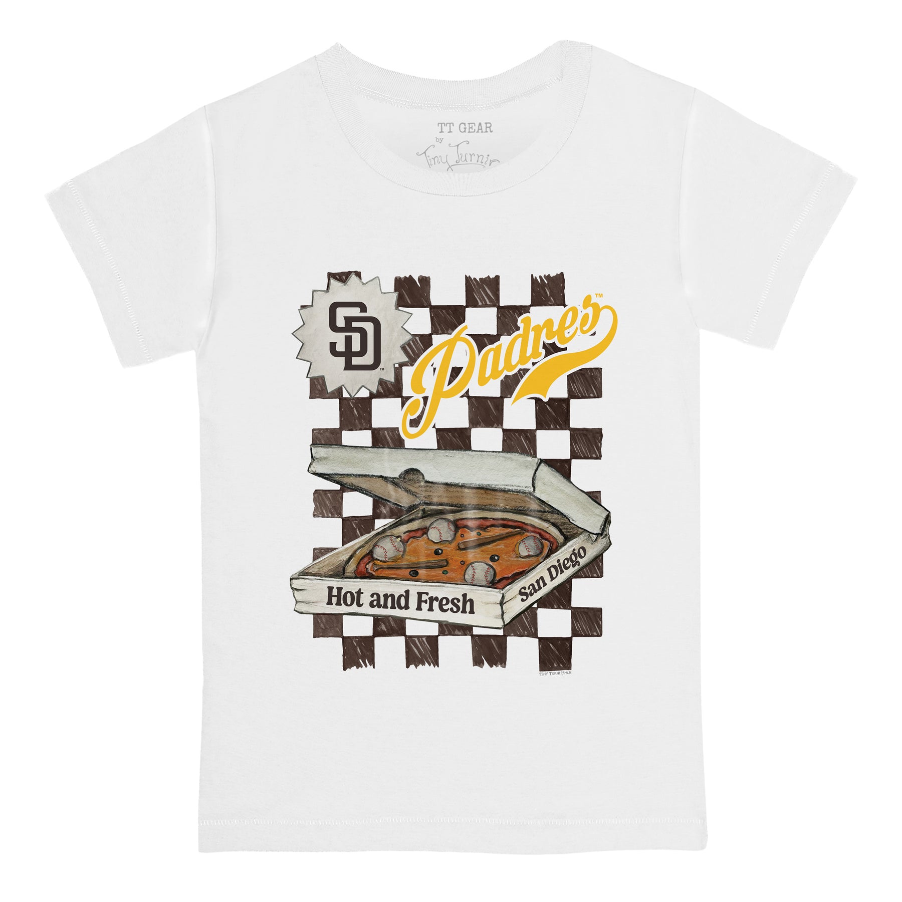 San Diego Padres Pizza Tee Shirt