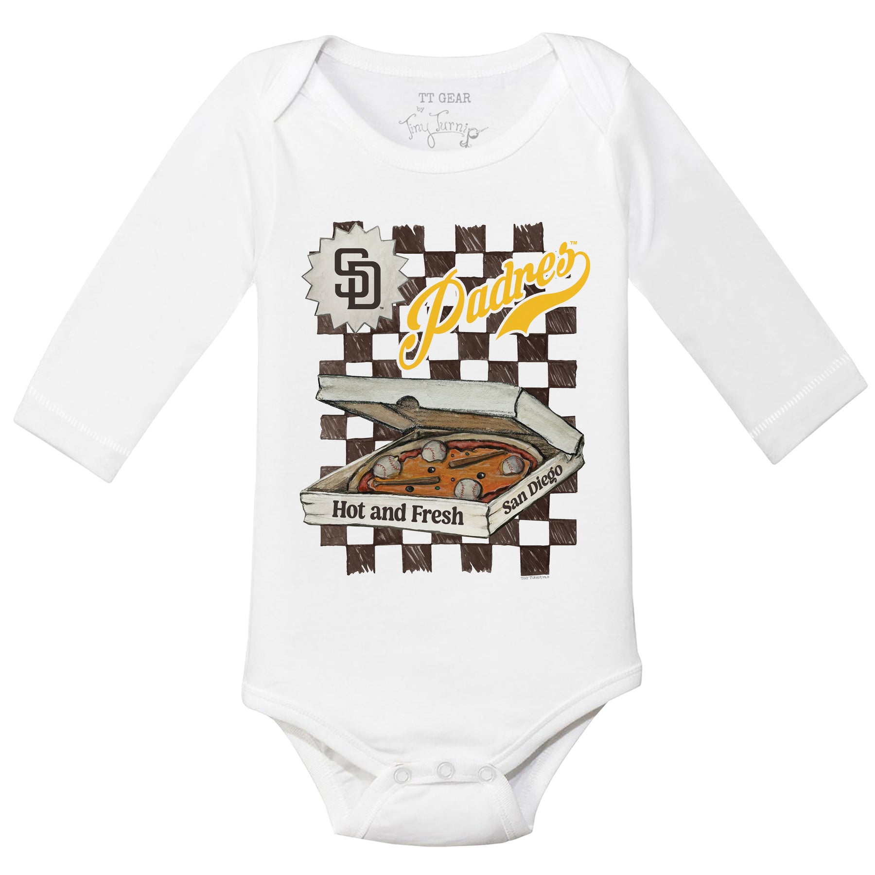 San Diego Padres Pizza Long Sleeve Snapper