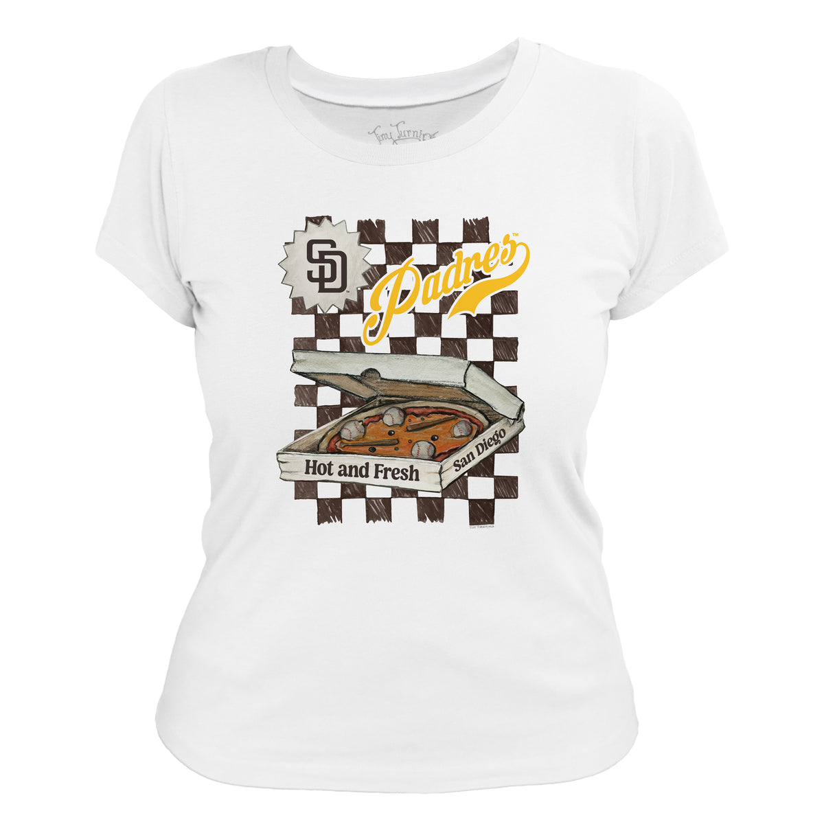 San Diego Padres Pizza Tee Shirt