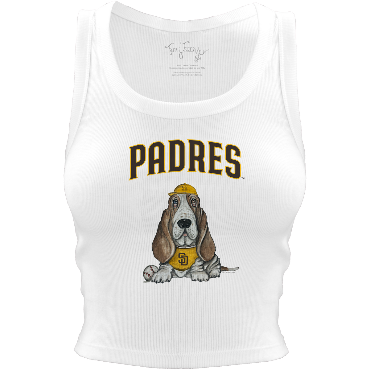 San Diego Padres Puddy Crop Tank - Tiny Turnip