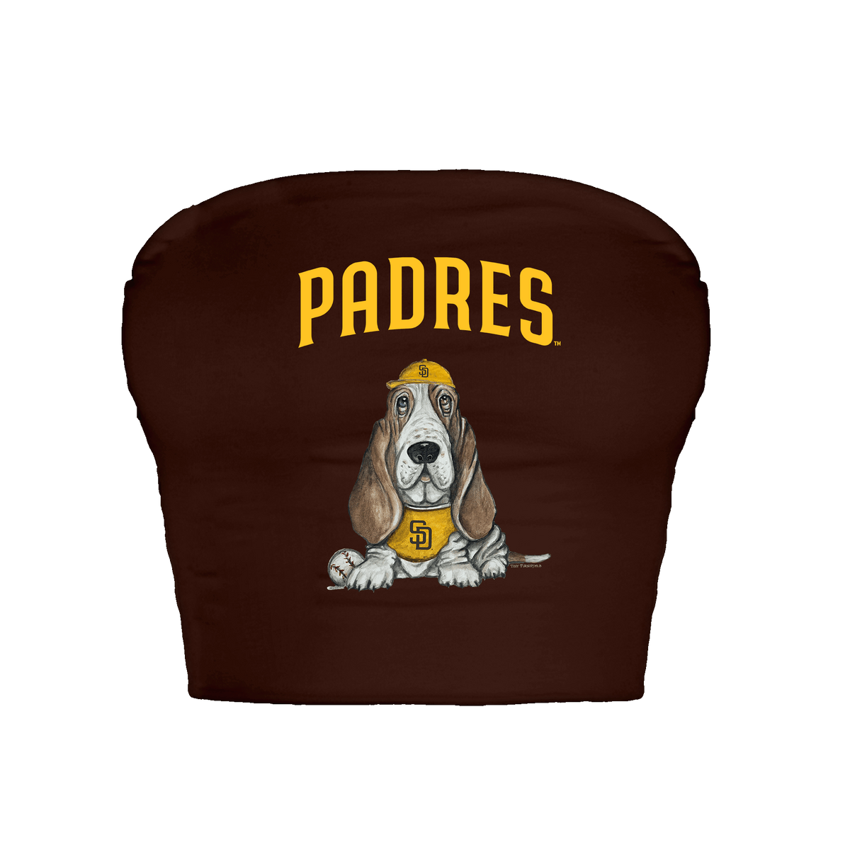 San Diego Padres Puddy Crop Tube Top - Tiny Turnip