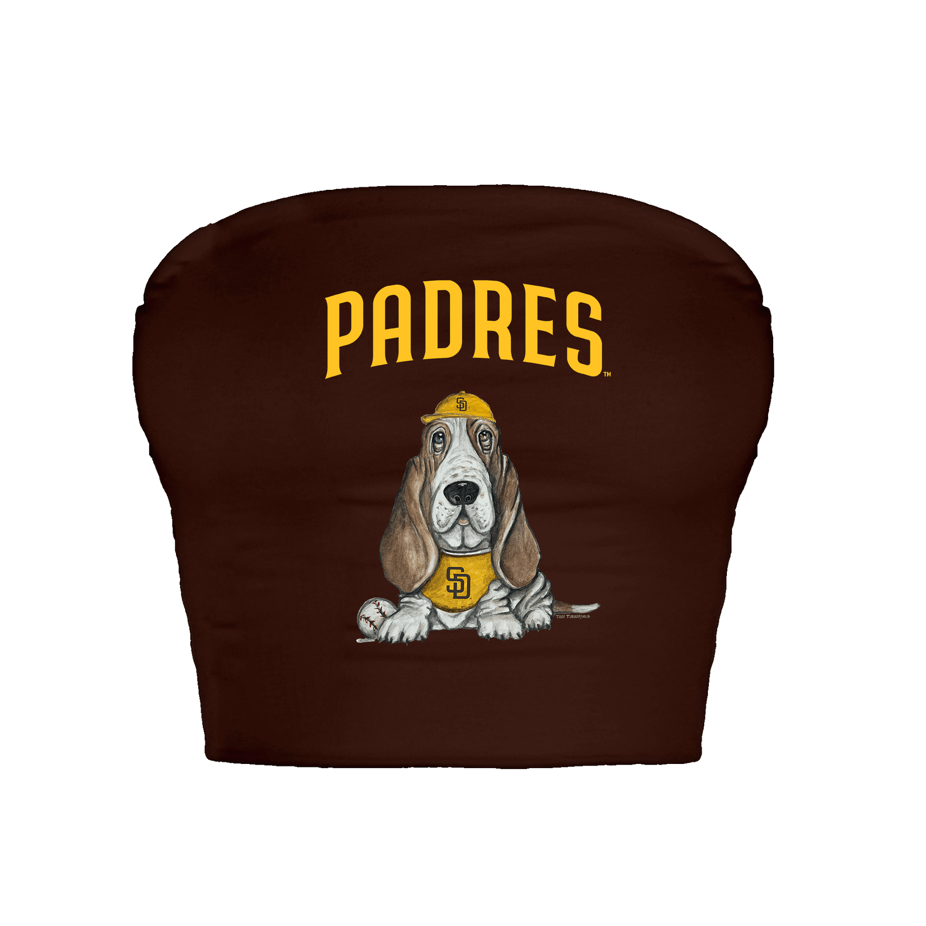 San Diego Padres Puddy Crop Tube Top - Tiny Turnip