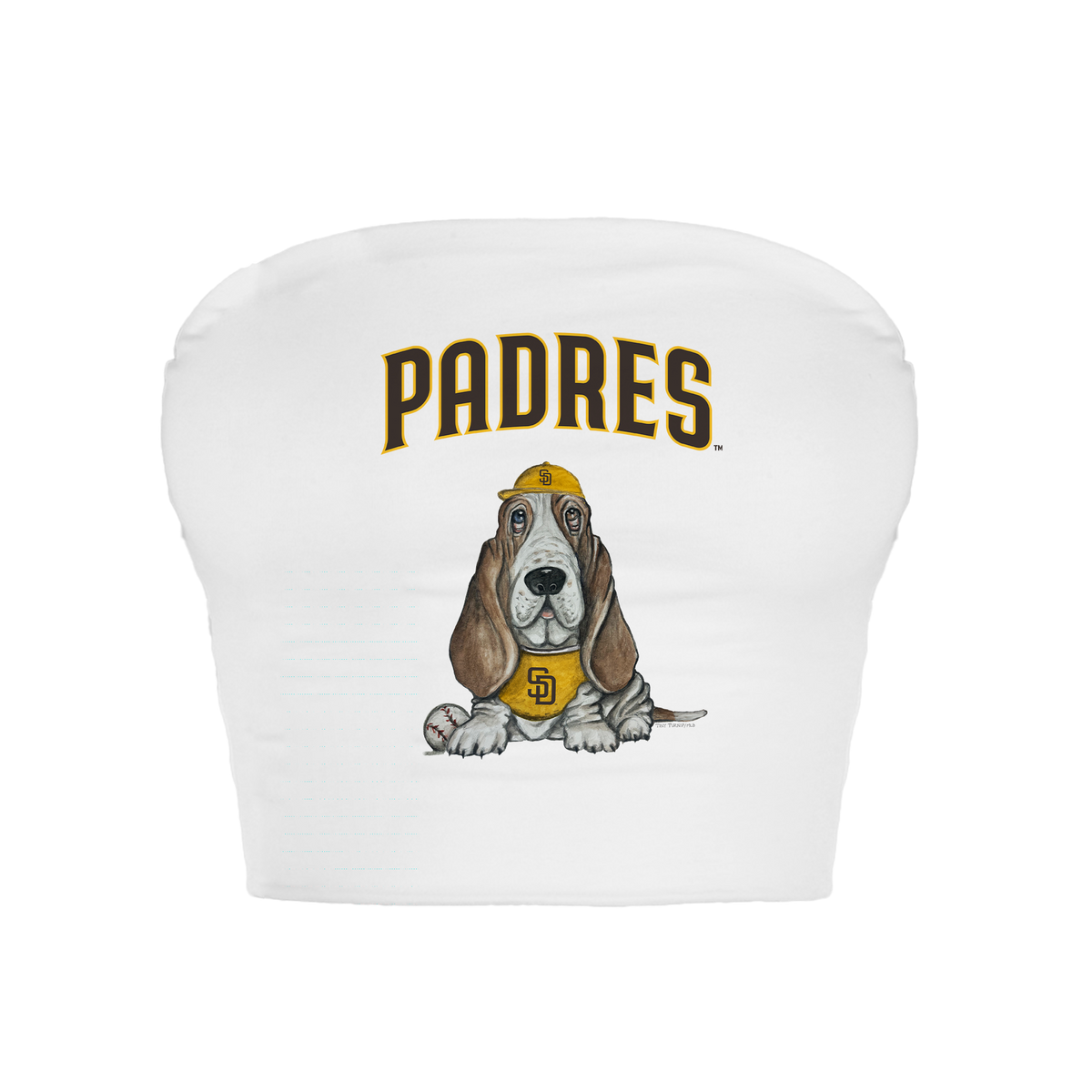 San Diego Padres Puddy Crop Tube Top - Tiny Turnip