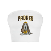 San Diego Padres Puddy Crop Tube Top - Tiny Turnip