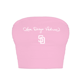 San Diego Padres Logo Script Crop Tube Top