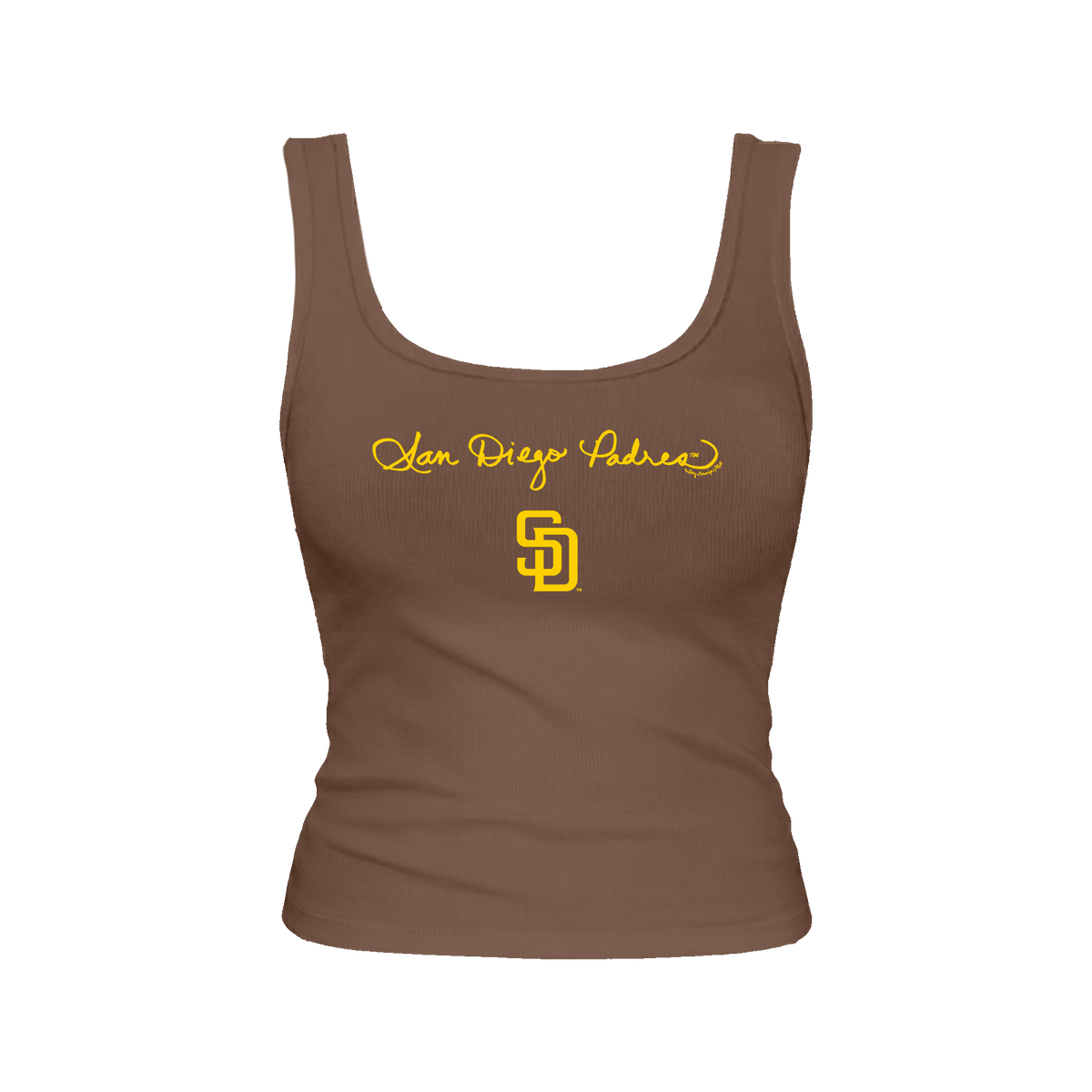 San Diego Padres Logo Script Emmy Tank