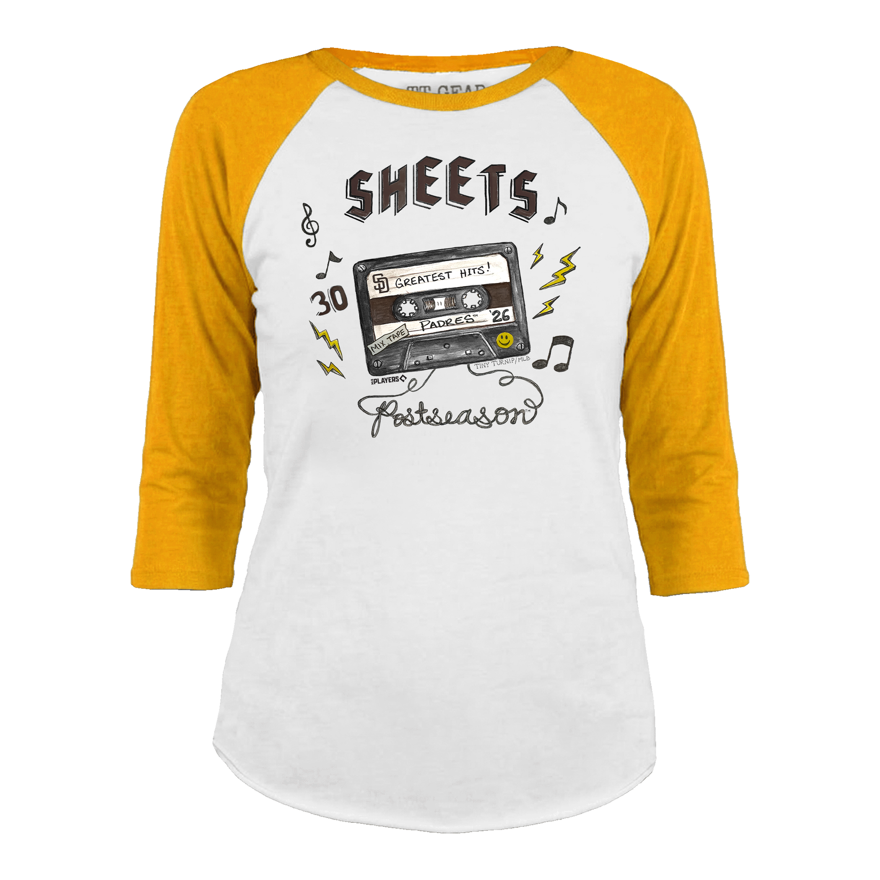 VIP San Diego Padres Postseason '26 Unisex 3/4 Sleeve Raglan - Tiny Turnip