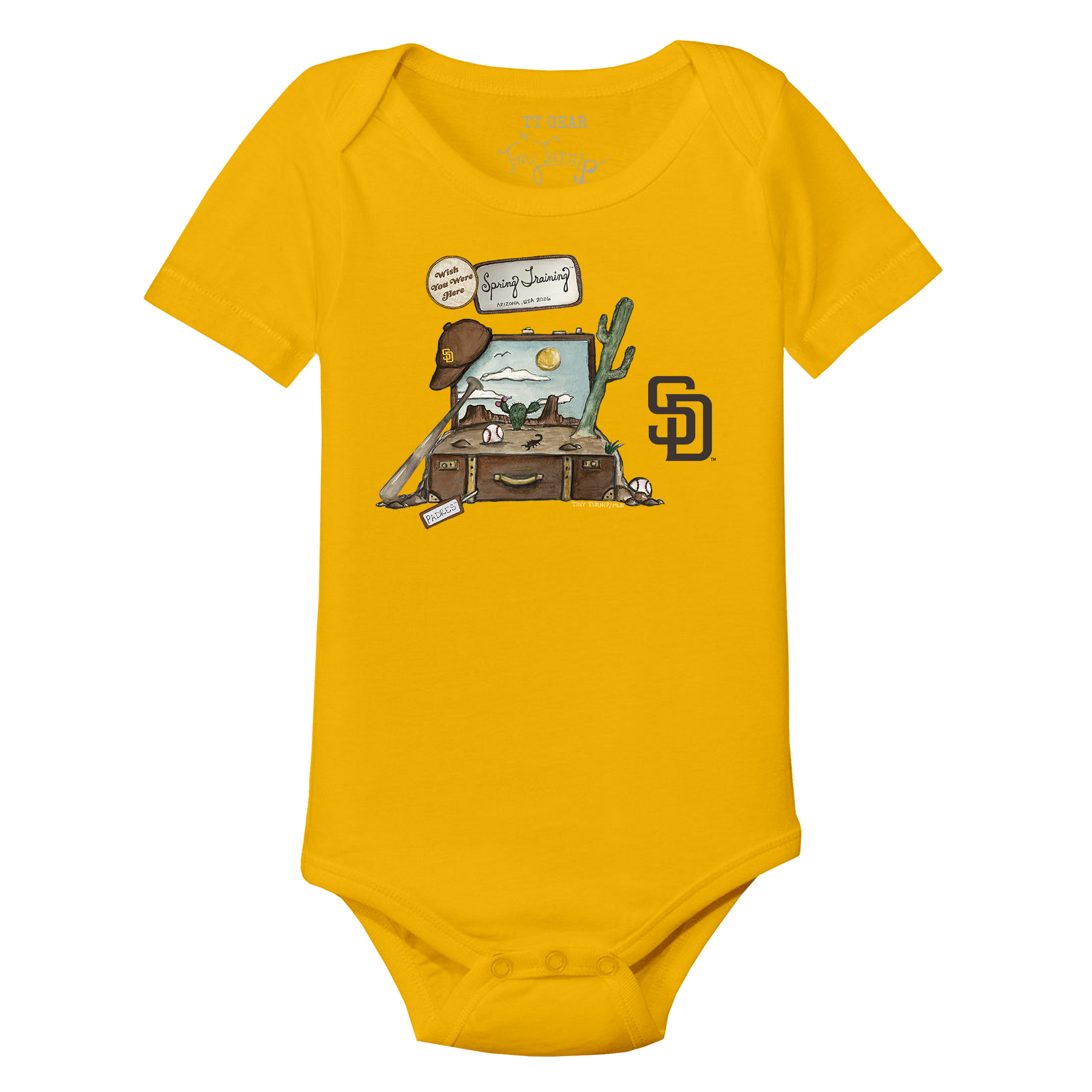 San Diego Padres Spring Training 2026 Short Sleeve Snapper - Tiny Turnip