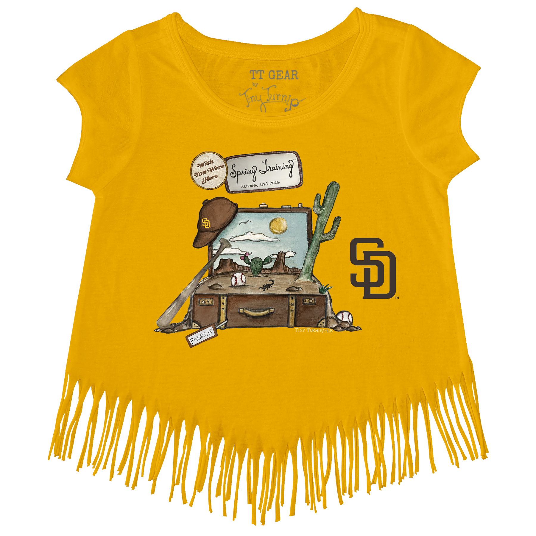 San Diego Padres Spring Training 2026 Fringe Tee - Tiny Turnip