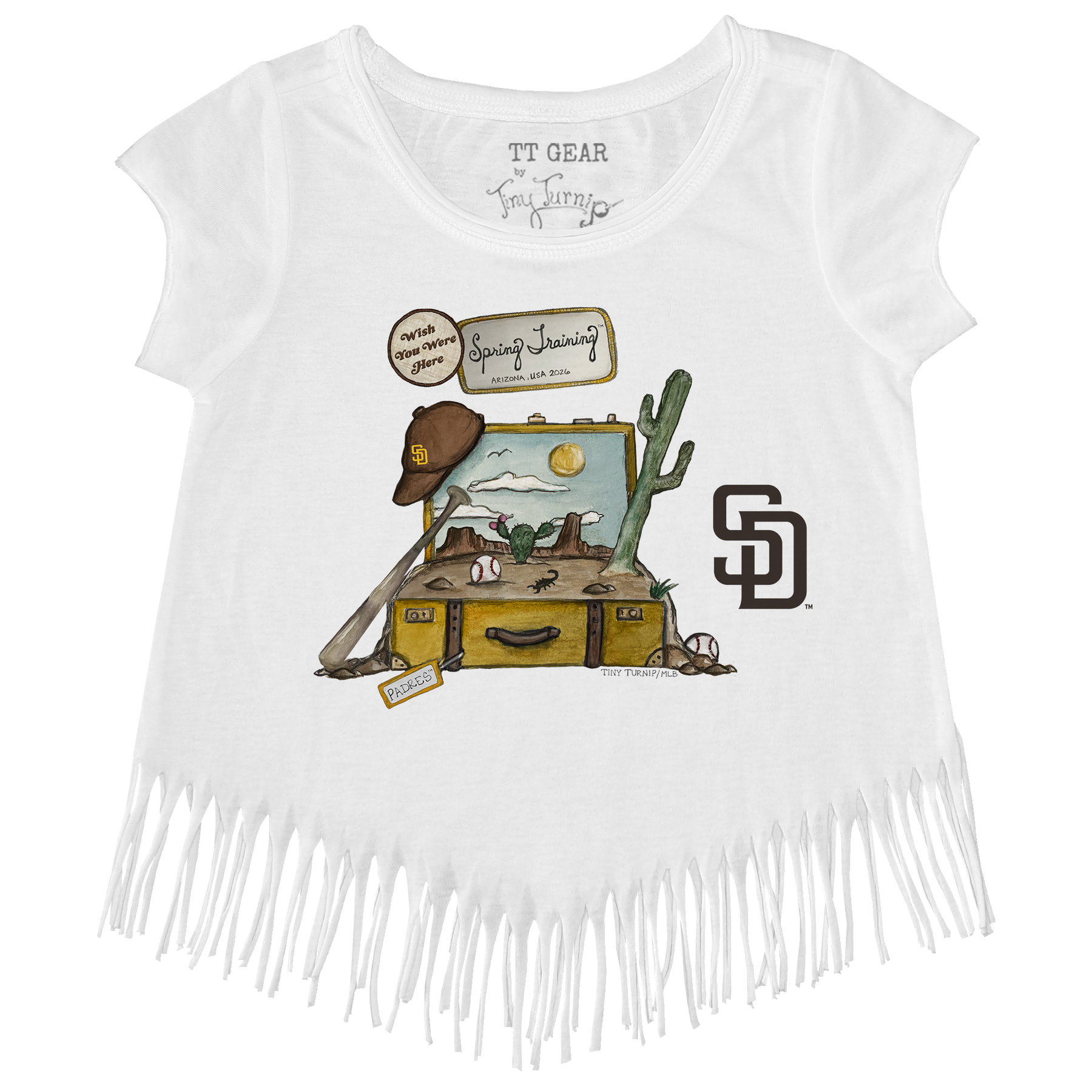 San Diego Padres Spring Training 2026 Fringe Tee - Tiny Turnip