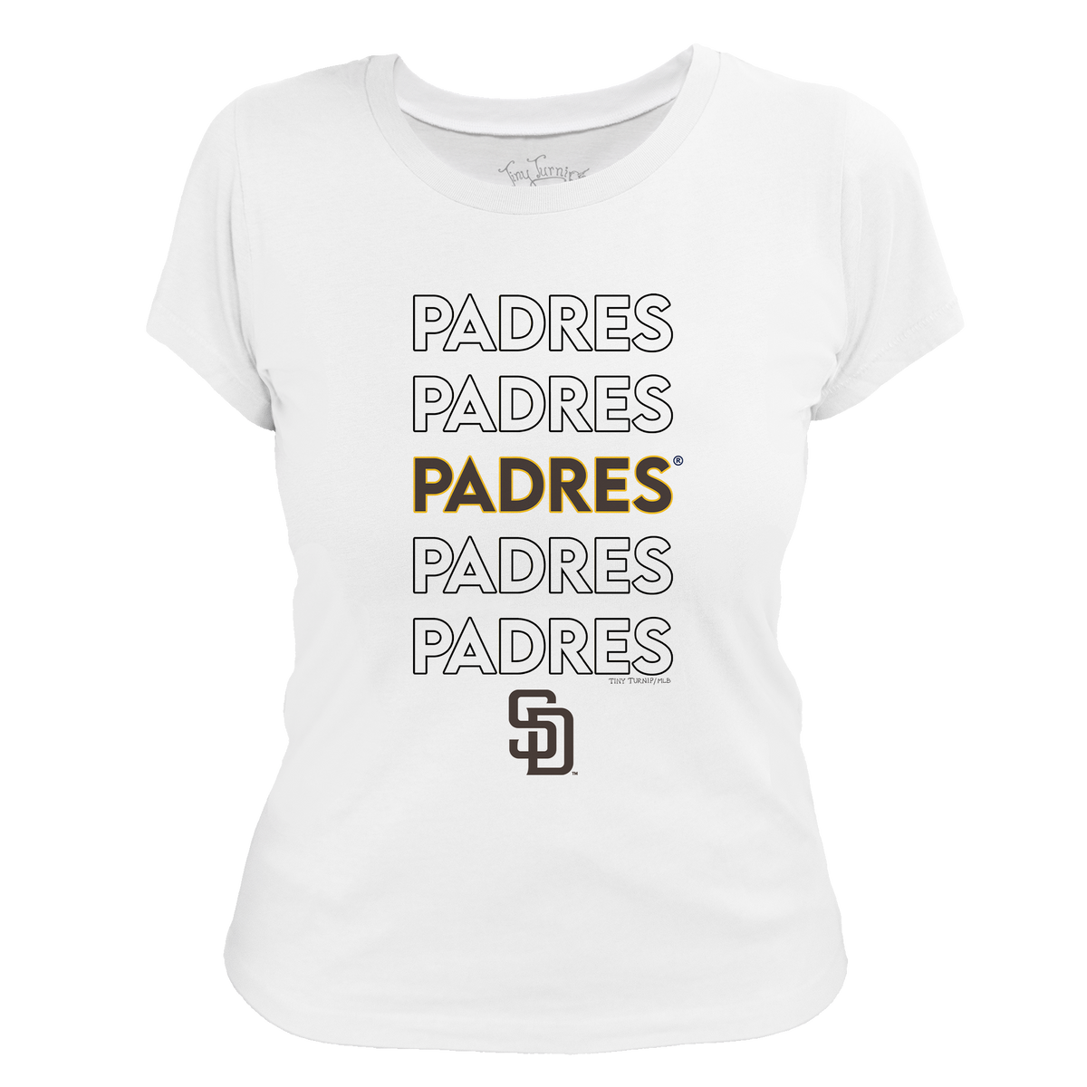 San Diego Padres Stacked Tee Shirt